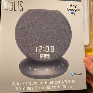 Solis voice activated speakers with alarm clock